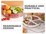 White Divided Fruit Tray for Snacks and Dried Fruits V1366-AZ2-W-21833