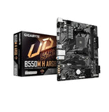 Gigabyte B550M H ARGB Micro-ATX AMD B550 motherboard with AM4 support, PCIe 4.0, DDR4 up to 5100MHz V1202-V2-MBG-B550MHARGB