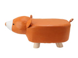 Cute Animal Footstool with Soft Padded Cushion and Prevent Slip Feet Small Footrest Stools for Kids V1294-YM0703-3116230004215