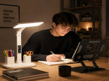 Black 360 Degree Rotating Tablet Stand and Foldable LED Desk Lamp Study Set Adjustable Reading Light V888-ELOSUNG54236