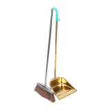 Golden Stainless Steel Broom and Dustpan with Lightweight Ergonomic Handle for Home Cleaning, 1 V1370-AZ4-14007