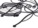 Levede Plant Stand Outdoor Indoor Metal Black UM1175-BKX2