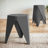 Artiss 4PC Puzzle Stool Bar Stools Stackable Grey AI-PP-STOOL-T-GYX4