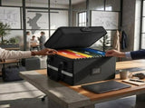 CARLA HOME Fireproof Document Box with Lock - Fabric - Office - Fireproof Document Safe V178-36523