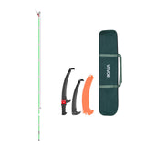 Manual Pole Saw, 118-809.3 cm Extendable Pole Tree Pruner with Scissors, Sharp 65Mn Steel Blade, V952-SDXZJBXZZK8M58IMZ001V0