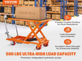 Hydraulic Lift Table Cart, 500lbs Capacity 28.5" Lifting Height, Manual Single Scissor Lift Table V952-DJYYSJPTCCS4EL7SHV0