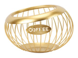 Coffee Pod Holder Wire Basket Large Capacity Iron Coffee Pods Storage Basket for Coffee Bar Counter V1294-YM0901-3118240228112