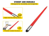 Hay Spear 32" Bale Spear 1350 lbs Capacity, Bale Spike Quick Attach Square Hay Bale Spears 1.4" V952-CM36X810-1350HS01V0