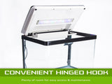 Aquarium Curved Glass RGB LED Fish Tank Set Filter Pump 52L V274-AQ-FT52L-BK