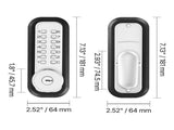 Mechanical Keyless Entry Door Lock, 2.0 Code Upgrade, 4-7 Digits Code, Single-Sided Push Button V952-JXMMSYSQXQRSNIU67001V0