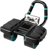 Automatic Rebound Ab Roller with Six-Point Elbow Support & Phone Holder for Home Gym Core Workout V1107-CS-LZCJFLH