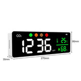 CO2 Detector, 3 in 1 Indoor Air Quality Monitor Temperature Humidity Air Analyzer, LCD Display V1370-AZ4-06772
