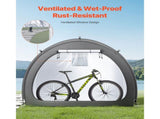Bike Storage Tent, 4 to 5 Bikes, Outdoor Spacious Bike Storage Tent with Ventilated Window, V952-SXZXCP5675FTAJLWBV0