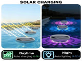 Floating Solar Pool Lights with UV Sterilization, Remote Control, 9 Color Modes, IP67 Waterproof, V1341-ZY-MAS9CHAE-2PCSNOUVSTERILIZATION