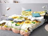 Airy Loft butterfly floral 3Piece Comforter Bundle Relaxed V745-MAB010977AJ3