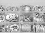 18Sizes 450Pcs Car Engine Oil Drains Plug Aluminum Washer Gasket Nut Bolt Set Sealing Ring O Rings V1189-LWWAL-20260327-04172