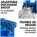 BAUMR-AG 120L Forced Action Pan Mixer, 1500W Electric Direct Drive Motor, Heavy-Duty Frame, for V219-TOLMSCBM1C2A