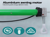 Instahut Retractable Folding Arm Awning Motorised Sunshade 3.5M X 3M Grey AWN-B-ARM-REMOTE-35X30-GREY