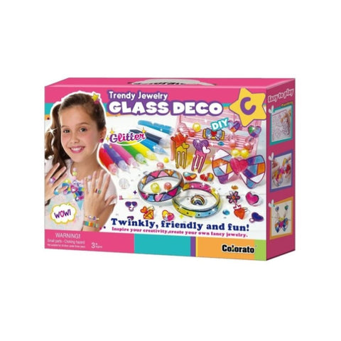 Colorato Trendy Jewellery Glass Art Deco - DIY Craft Kit for Kids Painting Set V274-TOY-KN-TAAC051-2