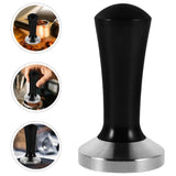 Manual Stainless Steel Coffee Tamper with Flat Base Comfortable Grip for Home Espresso Brewing V1192-AZ-W-25228