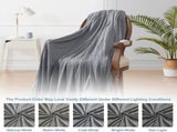 Purple Blanket - 130x150cm Soft Warm Throw for Beds, Sofas & Daily Snuggling V1192-D33