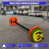 20kg Standard Rubber Coloured Barbell V63-822391