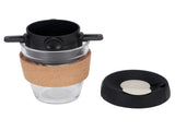 Reusable Drip Coffee Tea Holders Funnel Dripper Portable Stainless Steel Coffee FilterBlack V1294-YM0901-3118200171913