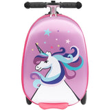 VEVOR Ride-on Luggage 20-inch Kids Scooter Suitcase with Flash Wheels Purple V952-FDDQXXLXHBK2ZFUMR001V0
