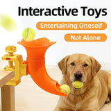 Manual Ball Launcher Adjustable Difficulty, No Batteries Needed, Clip-On Automatic Ball Dispensing, V1232-CWWJ-001