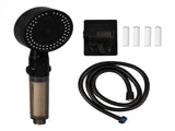 10 Modes Multifunctional Pressurized Showerhead 1/2in Threaded Interface with 1.5M Tube Double Hook V1294-YM0901-3112230040911