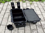 Double-layer multi-function outdoor storage fishing box, can be used as a stool, convenient storage V1106-HEYJ-004