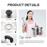 -Plated Aluminum Steamer Pot, Multipurpose Cooker for Steaming Vegetables and Making Soup V1370-AZ4-08777