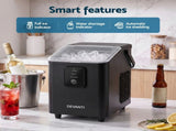 Devanti Ice Maker 11-12kg Portable Bullet Cube Machine Black IM-ZB-E-11WL02-BK