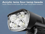 6400mAh USB Rechargeable Bike Light Black V728-OBA1005006997654183