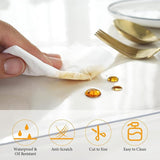 2mm Thick Clear Table Cover Protector 36 x 60 Inch, Plastic Table Cover Rectangle, PVC Clear Table V1258-DP02-C-1460