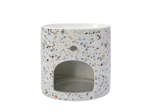 bulk 24 Terrazzo Ceramic Oil Burner 12cm V637-OBS38599
