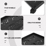 Reusable PC Holder Stand with Swivel Wheels for Enhanced Airflow and Convenient Mobility V1369-AZ3-W-13352