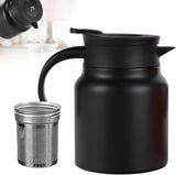 Stainless Steel Vacuum Insulated Teapot With Removable Tea Infuser Filter And Temperature Display V1237-ZY-807-294