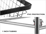 Wire Laundry Cart Wire Laundry Basket 4.5 Bushel Heavy Duty w/ 5'' Wheels V952-XYCDG200F-D000001V0