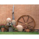 Gardeon Garden Decor Outdoor Ornament 2X Wooden Wagon Wheel GD-WHEEL-2X-CC