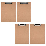 4Pcs Hardboard Office Clipboards A 4 Letter Size Clipboard with Low Profile Clip Office School V1370-AZ4-12604