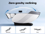 Livemor Massage Chair Electric Recliner Double Core Mechanism Massager ROWA White MASCHR-4D-ROWA-WHGY
