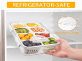 Snackle Box with Lid 8 Compartments for Snacks and Fruit V1237-ZY-818-107