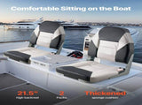 Boat Seat, High Backrest, Folding Fishing Boat Seat with Thickened Sponge Cushion & Waterproof PVC V952-ZDCZYGKB2JHHOSF4P001V0