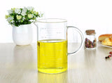 Large 1000ml Clear Borosilicate Glass Measuring Cup with Direct Fire Heat Resistance V178-59229