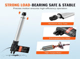 Linear 12V, 10 Inch Heavy Duty 1320lbs/6000N Linear, 0.19"/s Linear Motion V952-ZXXXZXQ10INCWHX80V9