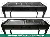Large Portable Charcoal Outdoor BBQ Barbecue Grill Set V610-LARBQ-70C
