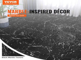 Self Adhesive Vinyl Floor Tiles 12 x 12 inch, 50 Tiles 1.5mm Thick Peel & Stick, Black Marble V952-ZZYXJDDHDLS5QZJSXV0