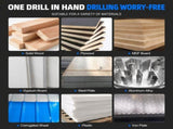 175mm Bi-Metal M42 High Speed Steel Hole Saw with Pilot Drill Bit, Smooth Cutting Edge for PVC, V1107-147-64106
