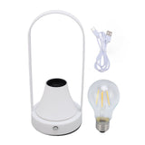 Touch Bedside Desk Lamp Rechargeable Nightstand Light Dimmable Warm Night Lamp with LED Bulb Battery V1294-YM0901-3119240136811